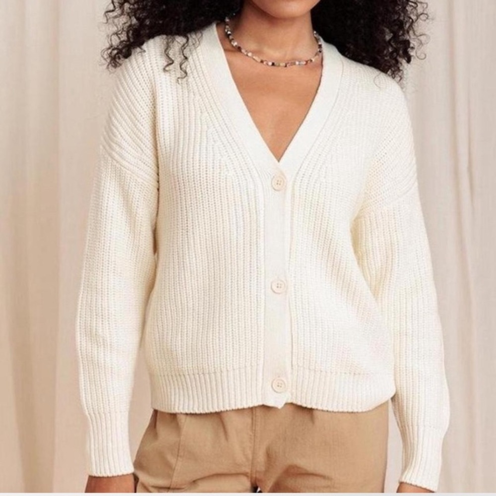 NWT Tradlands Judith Cocoon Cardigan - Birch / XS